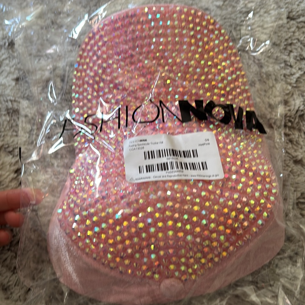 Pink Rhinestone Cap - Picture 4 of 4